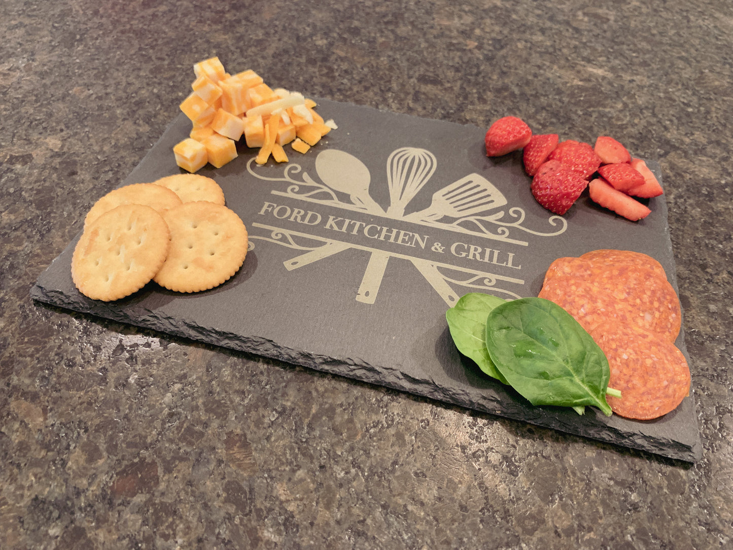 Slate Serving Tray, Cheese Tray, charcuterie board, personalized